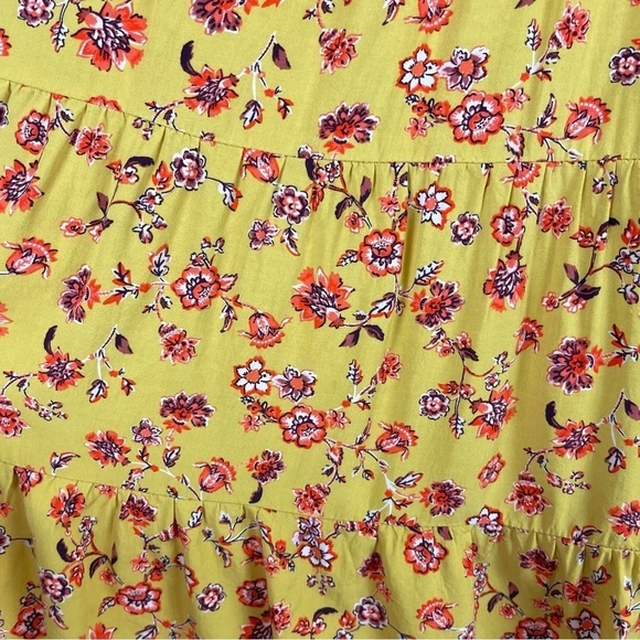 Old Navy Medium Floral Ruffle Boho Swing Tiered Dress Summer Cottagecore Pockets - Picture 5 of 9